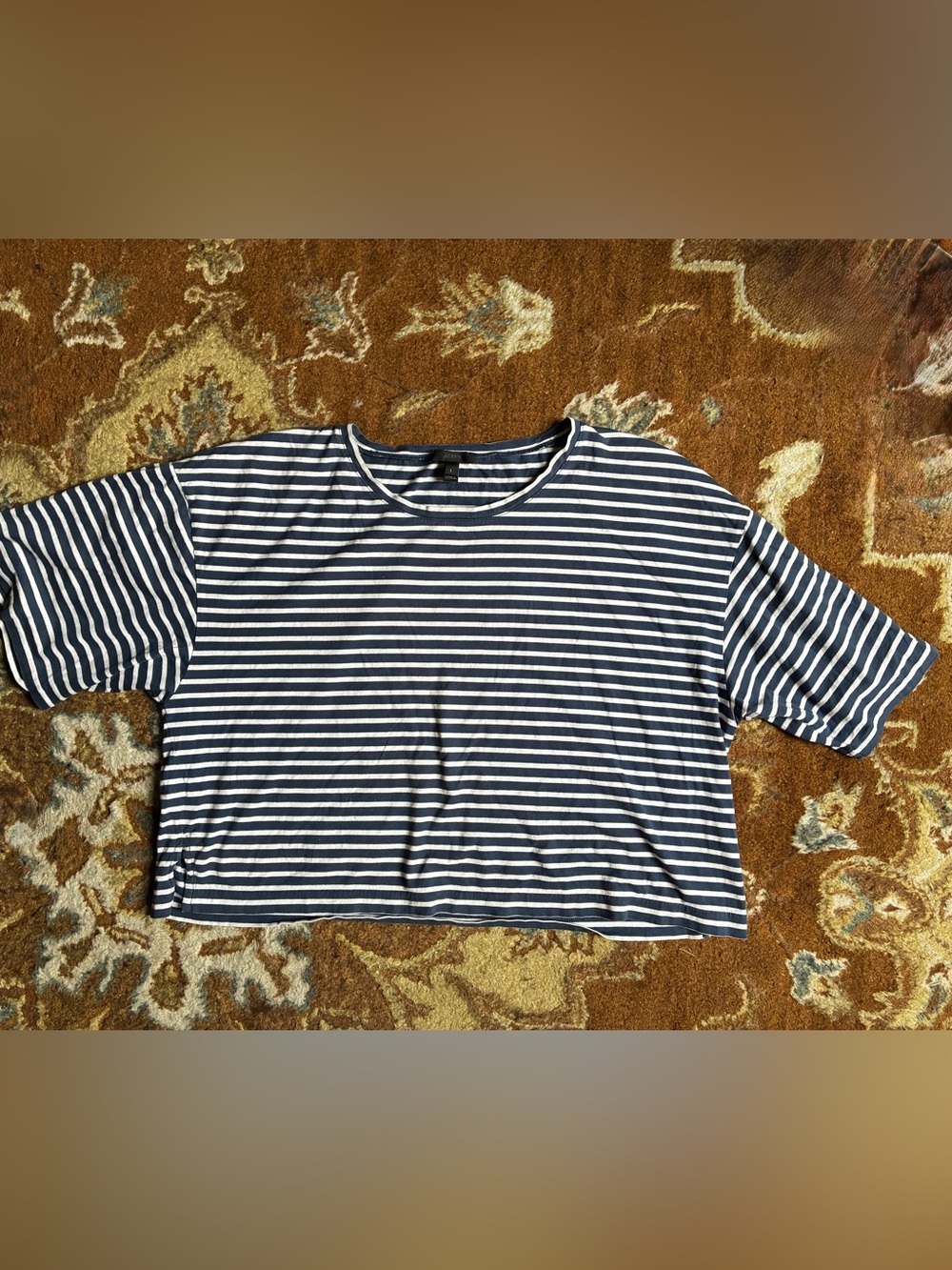 J. Crew striped 100% cotton tee shirt